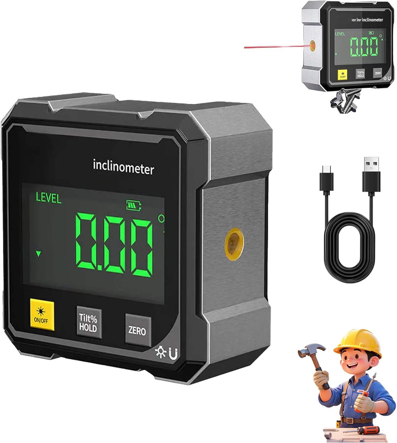 Détecteur d’angle numérique magnétique avec laser électronique